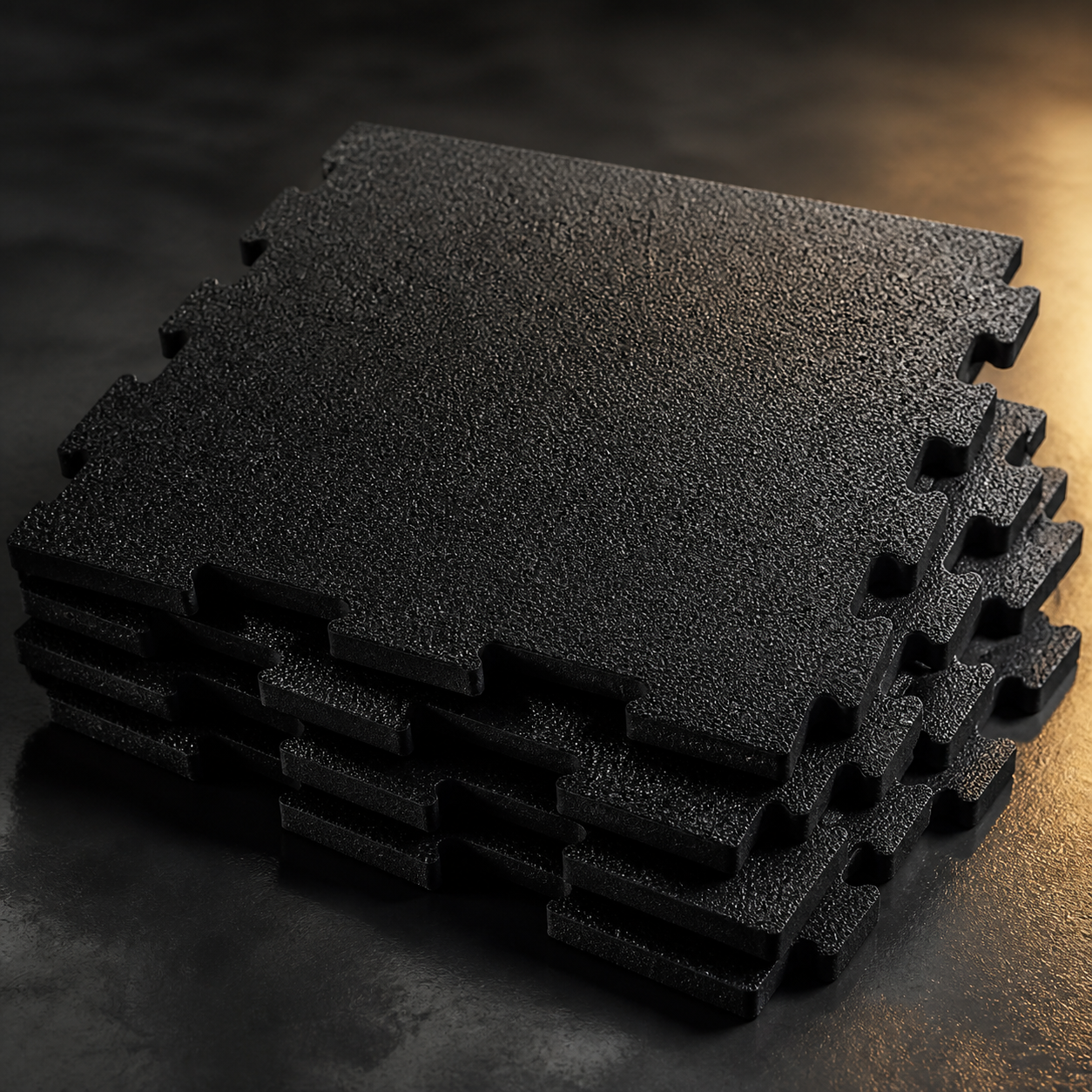 Rubber flooring mats